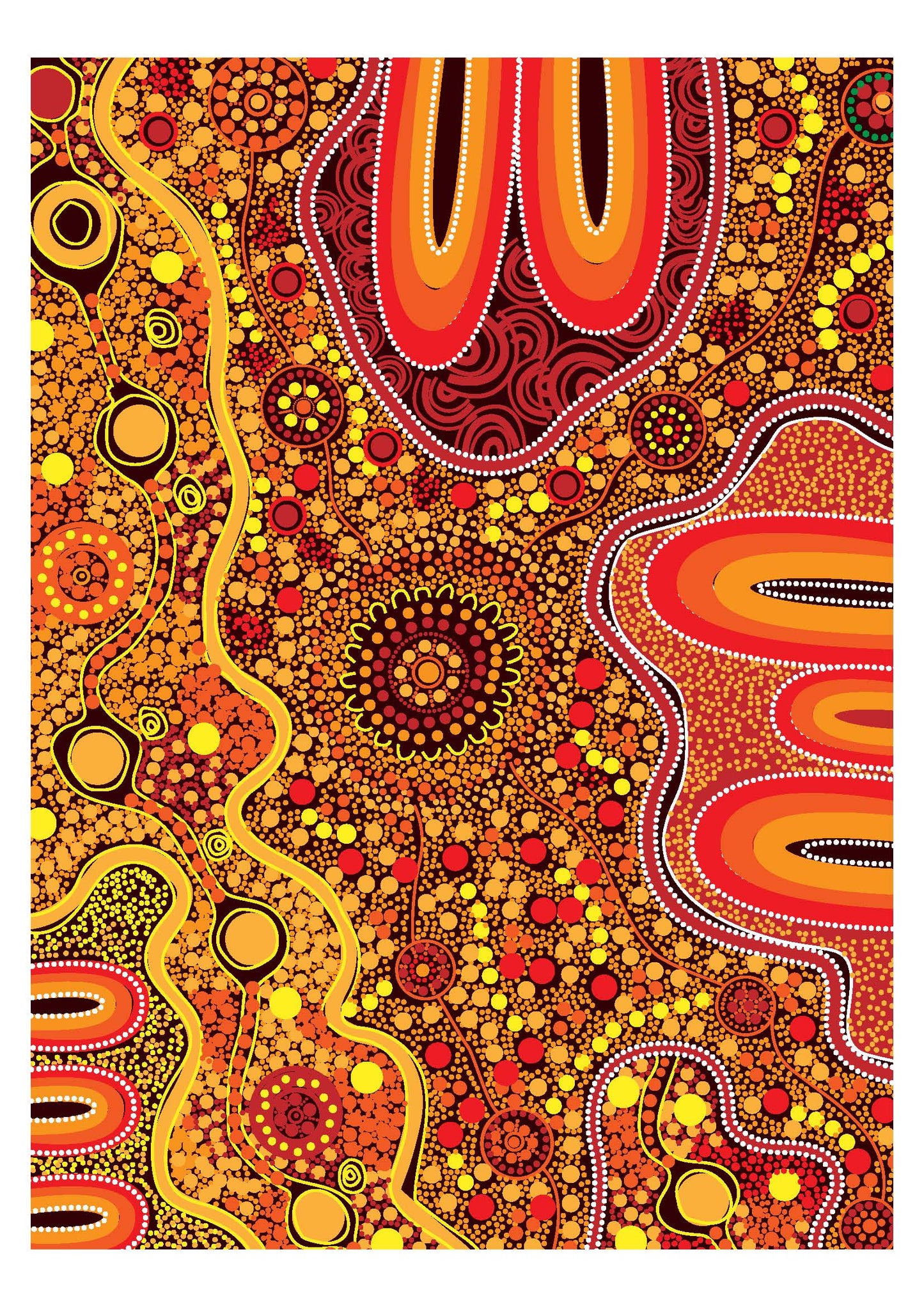 Art Rag - Print On Demand - Beautiful Country Red