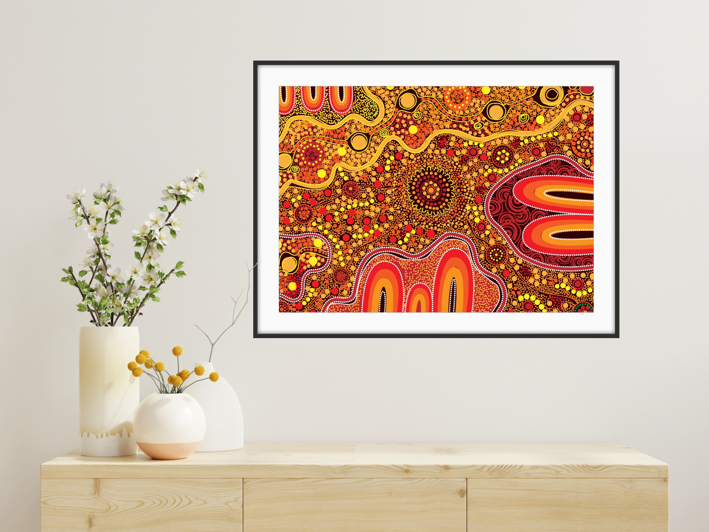 Art Rag - Print On Demand - Beautiful Country Red