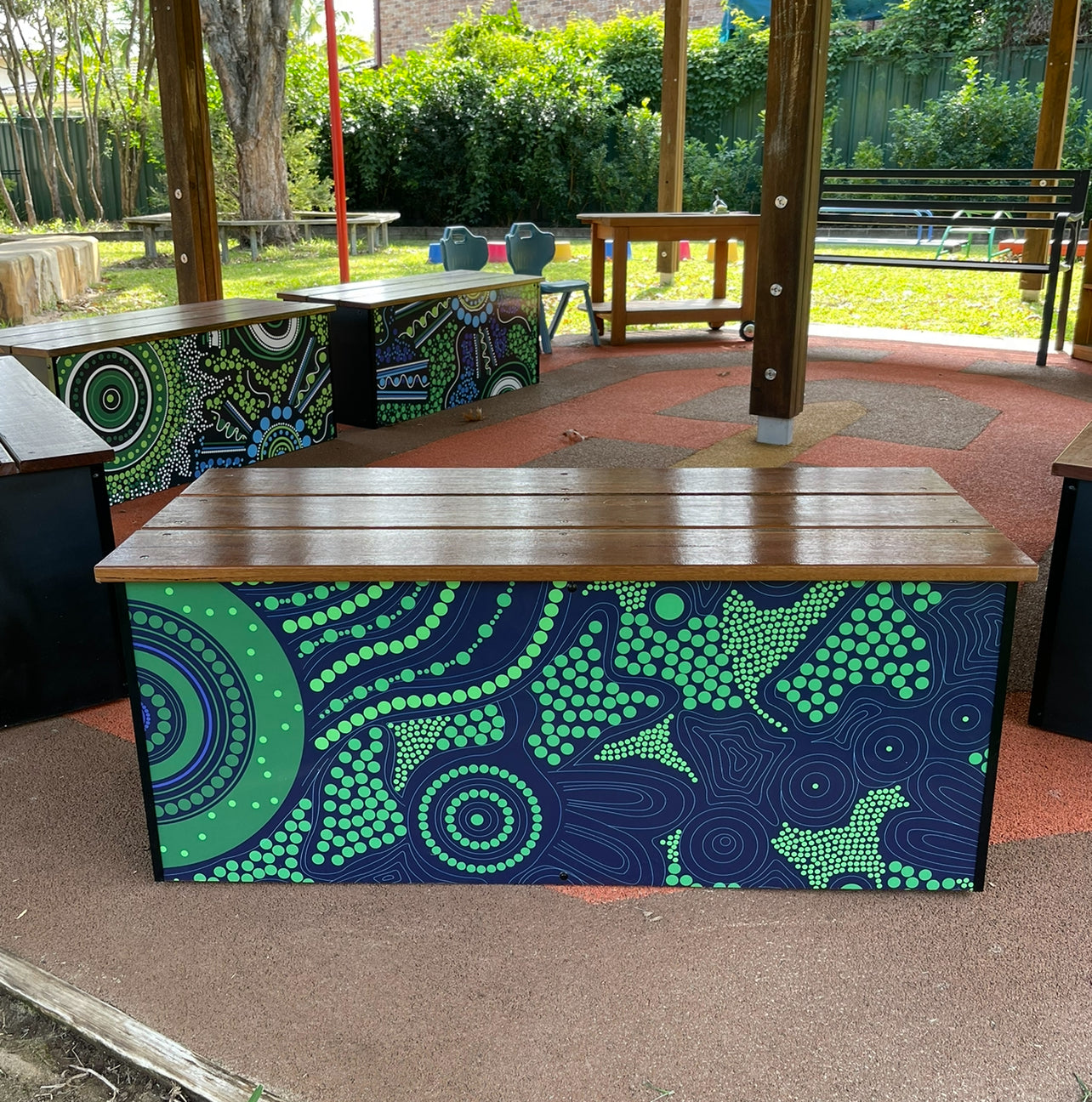 Outdoor Yarning Timber Seating Small