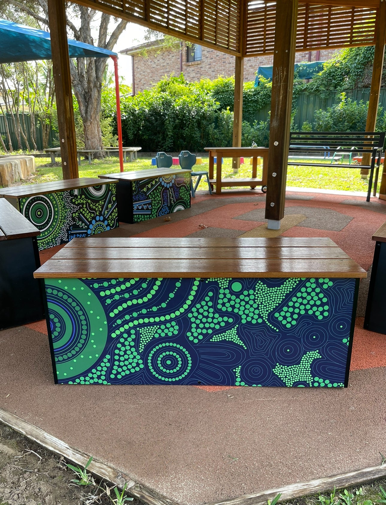 Outdoor Yarning Timber Seating Small