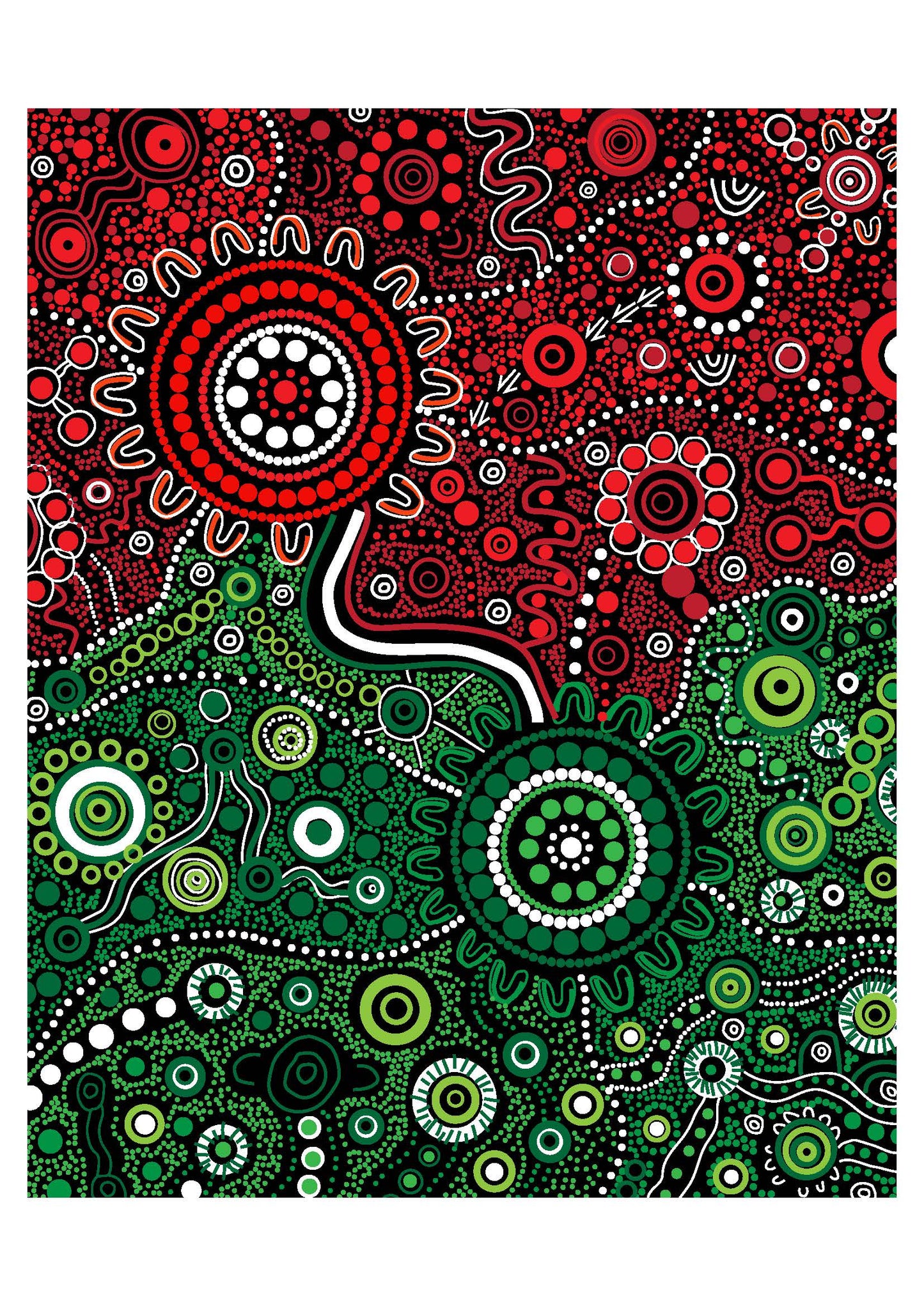 Canvas - Print On Demand - Partnerships Red & Green