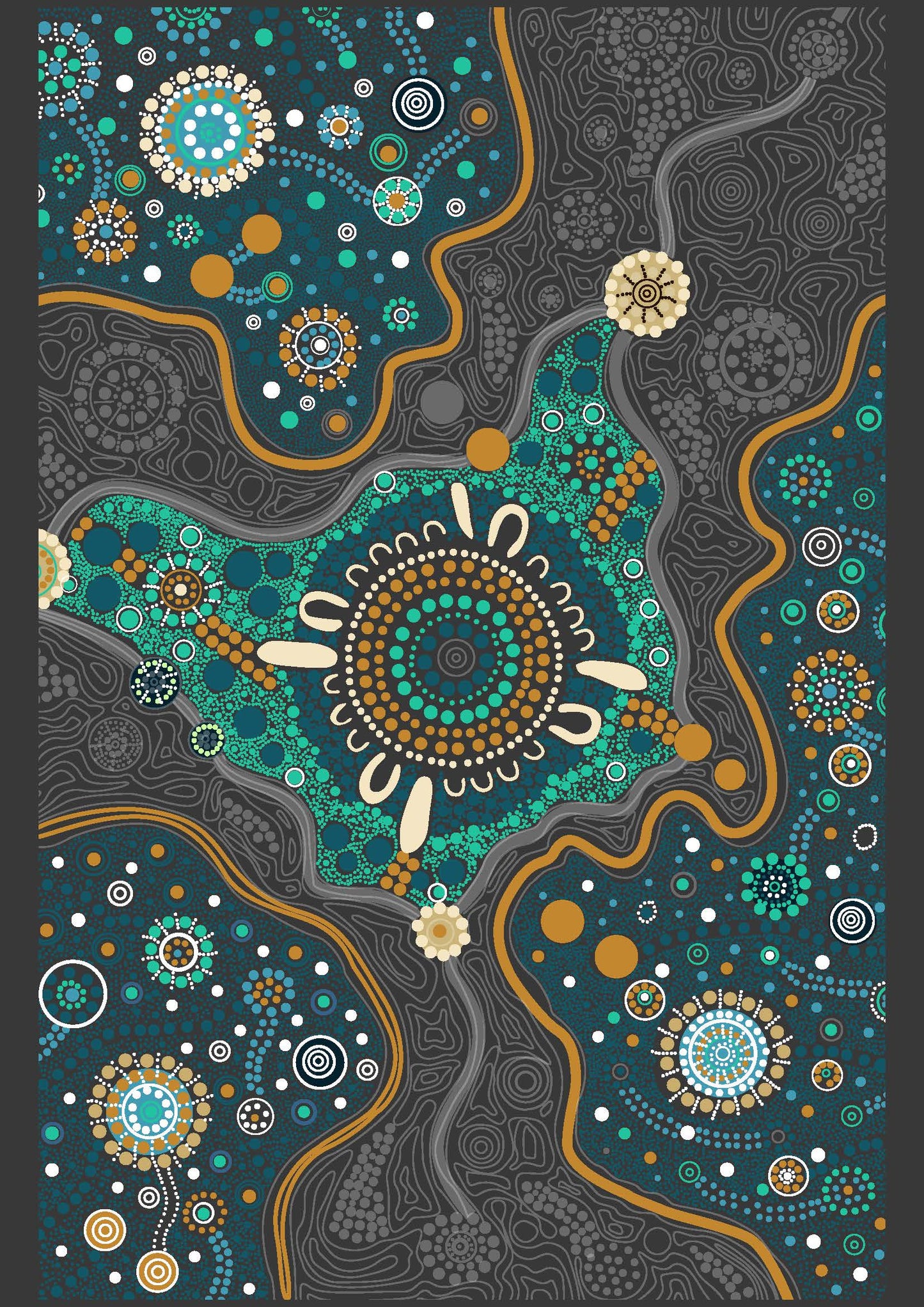 Canvas - Print On Demand - Resilient Green & Black