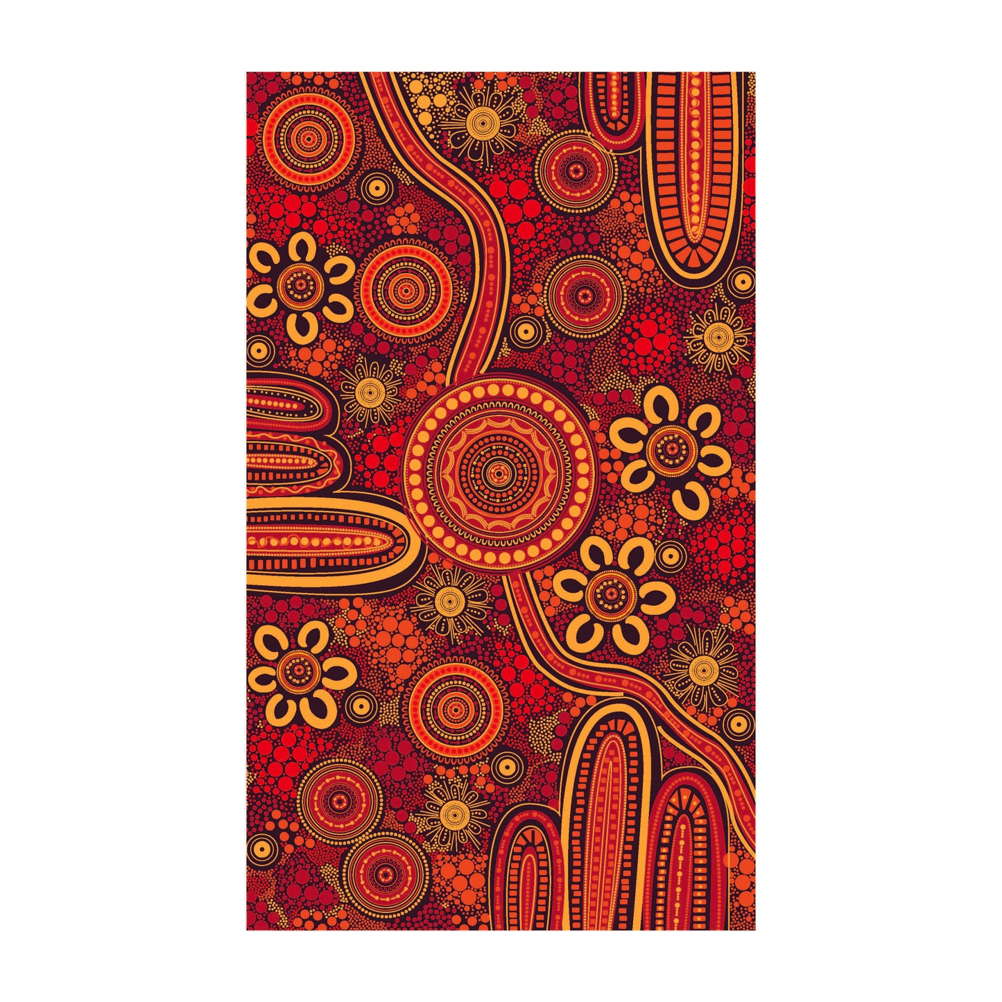 Posters - Print On Demand - Songlines Journey Red