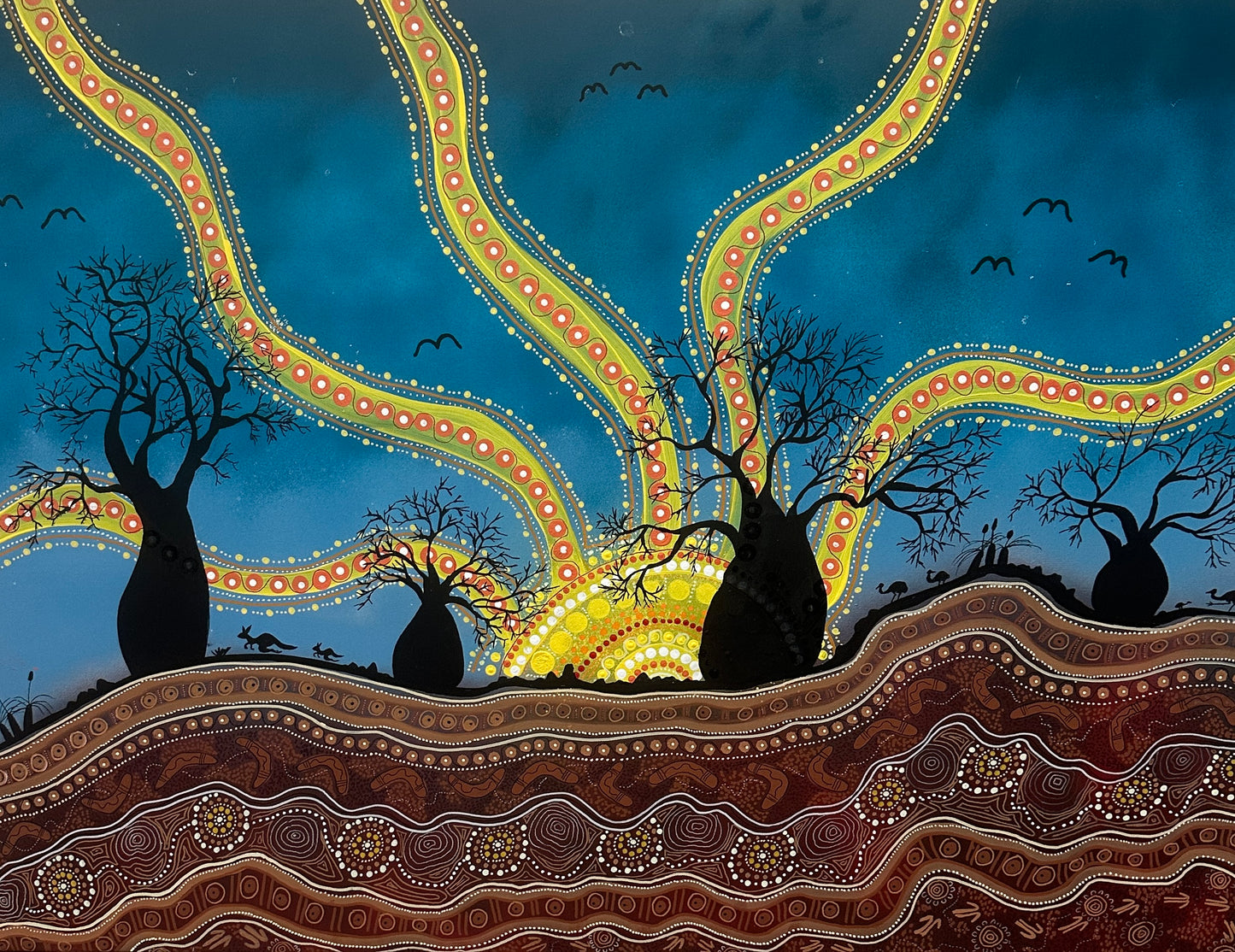 Sunset over the Boab Trees