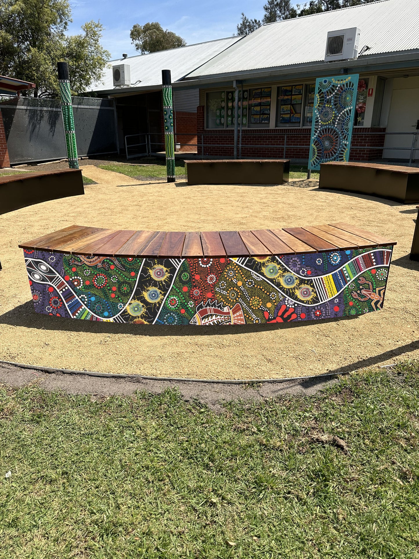 Outdoor Yarning Timber Seating