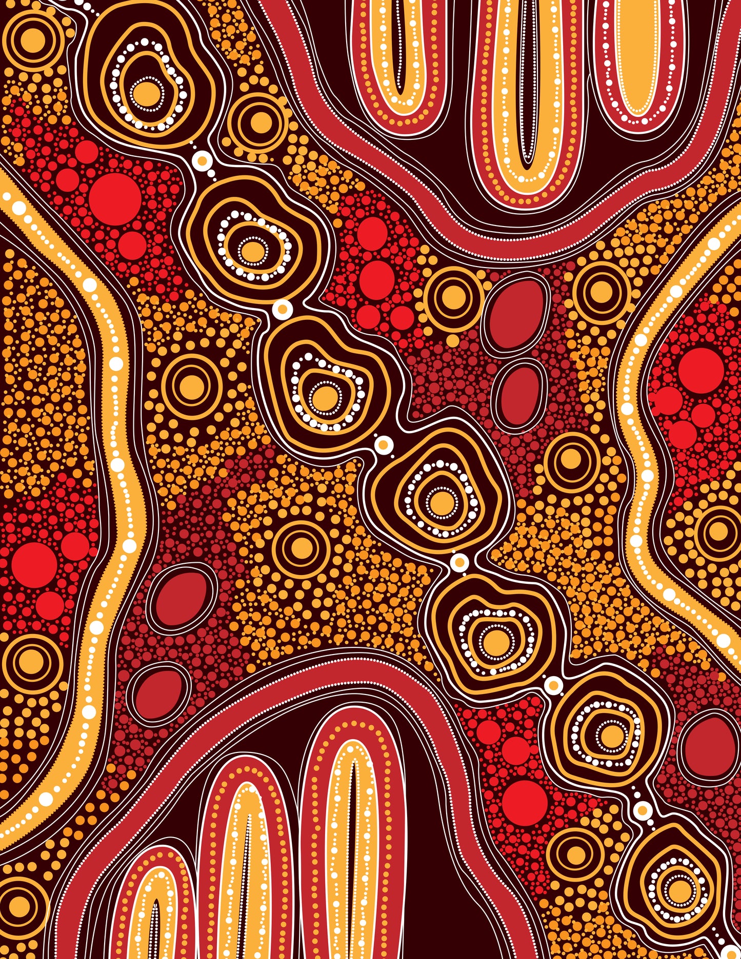 Posters - Print On Demand - Blue Gum Dharug Red