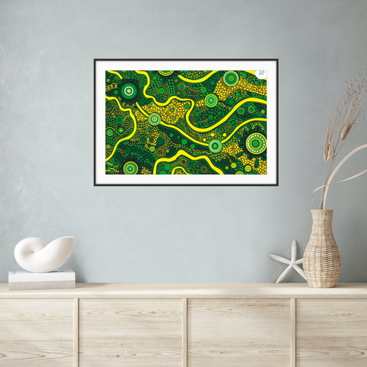 Art Rag - Print On Demand - Billabong Green & Yellow