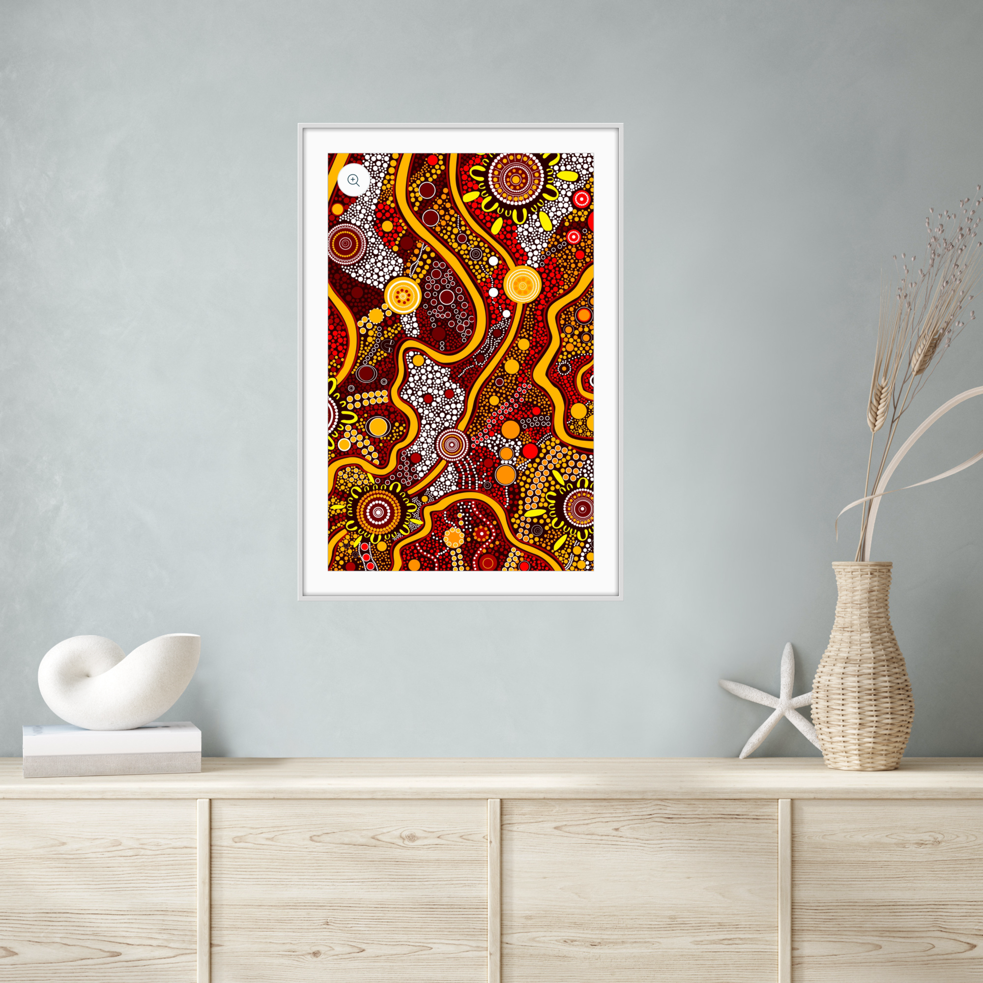 Art Rag - Print On Demand - Billabong Red – Dalmarri