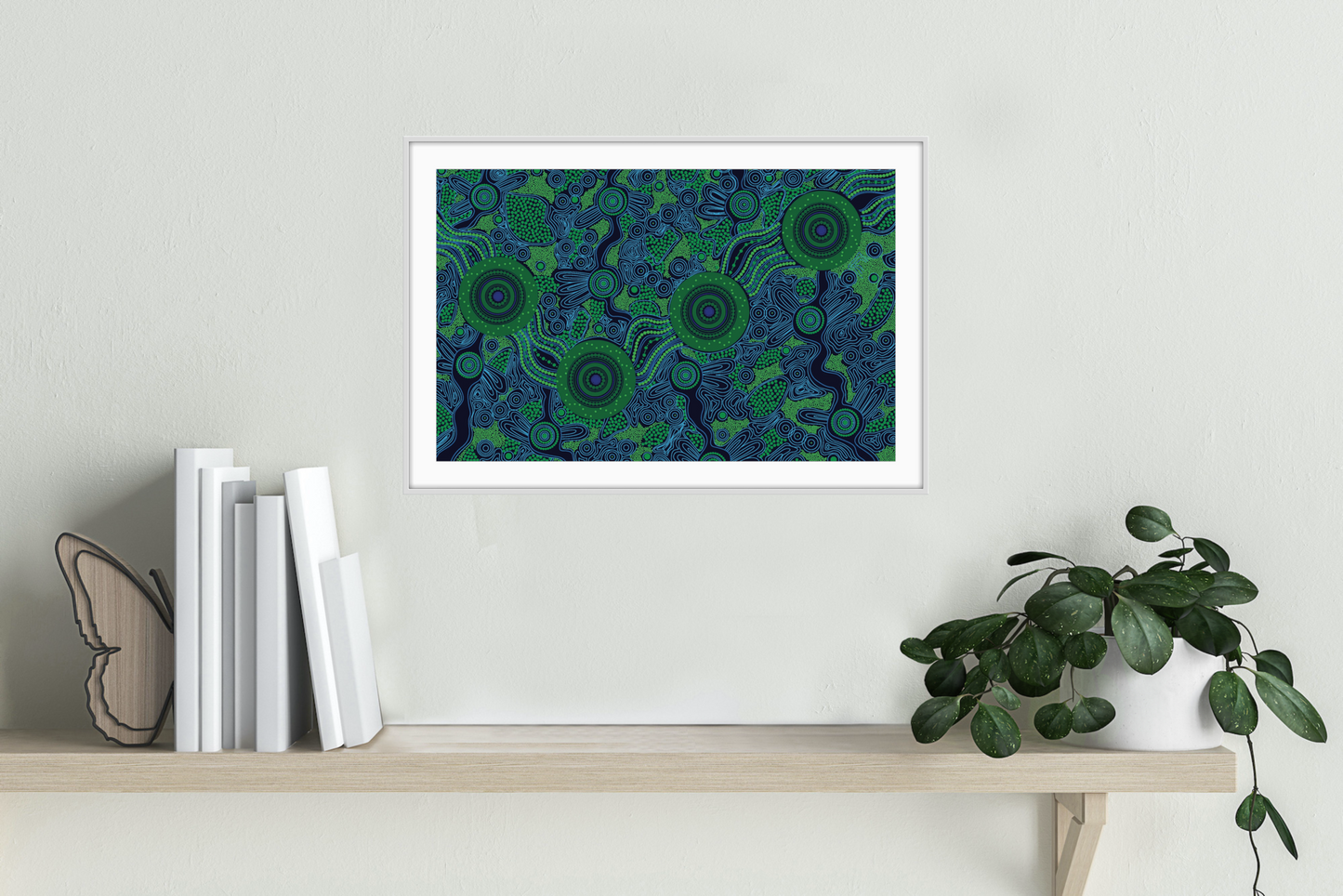 Art Rag - Print On Demand - Connections Blue & Green