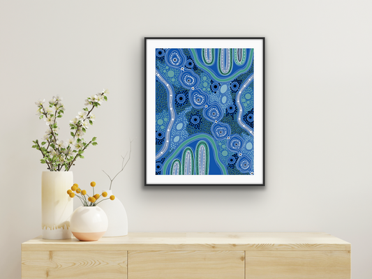 Art Rag - Print On Demand - Blue Gum Dharug