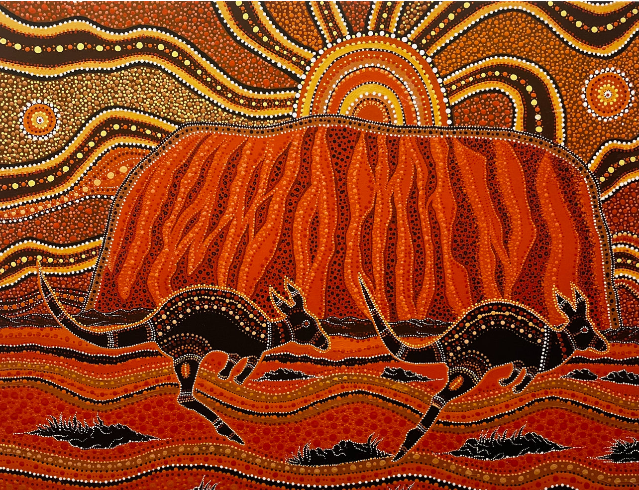 Uluru Dreaming Limited Edition Print on Canvas