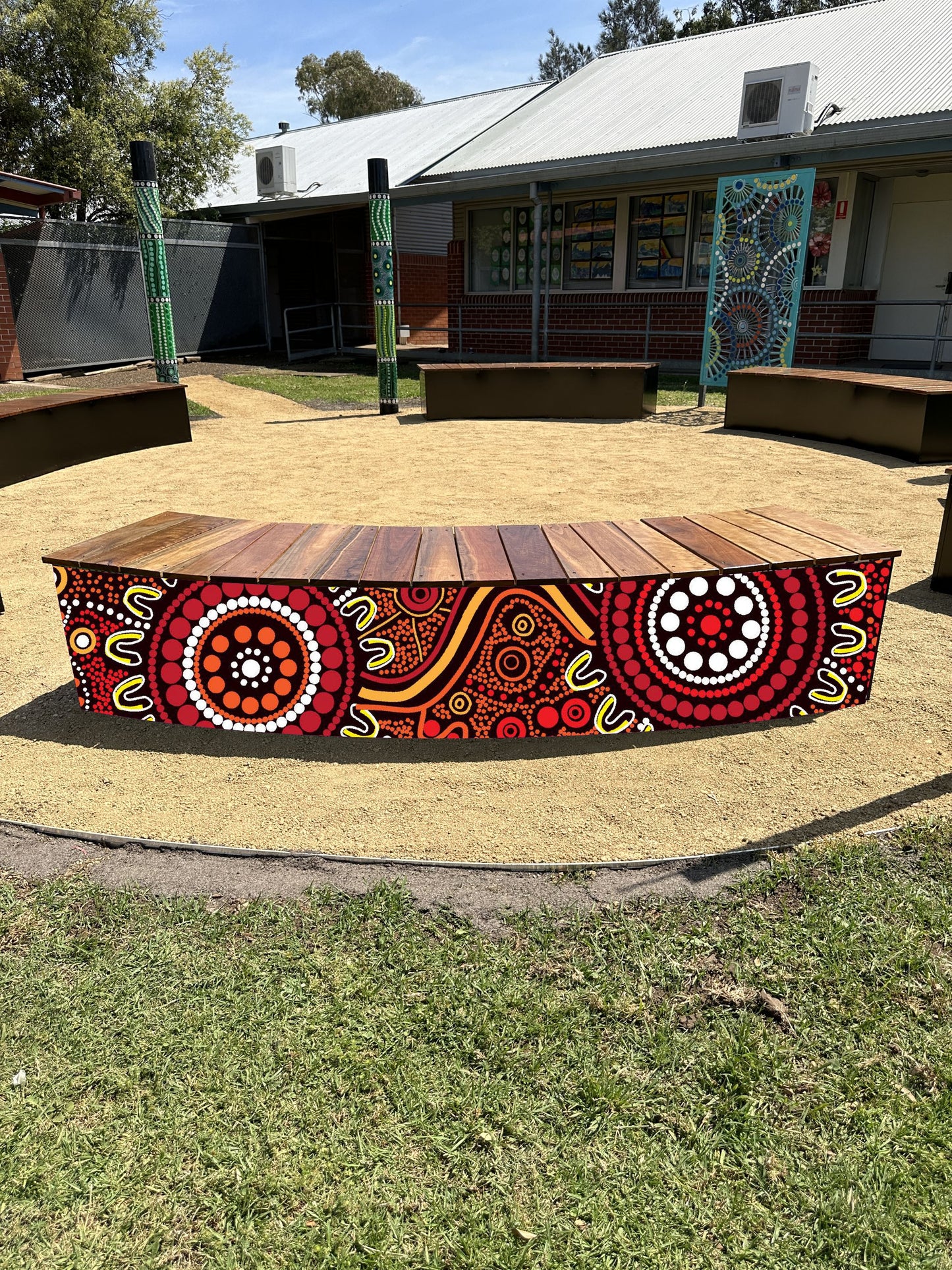 Outdoor Yarning Timber Seating