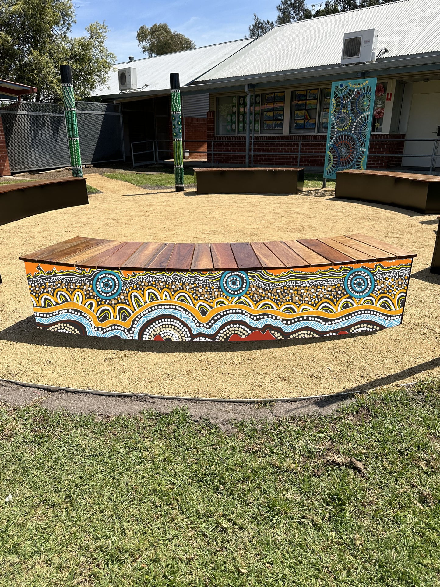 Outdoor Yarning Timber Seating